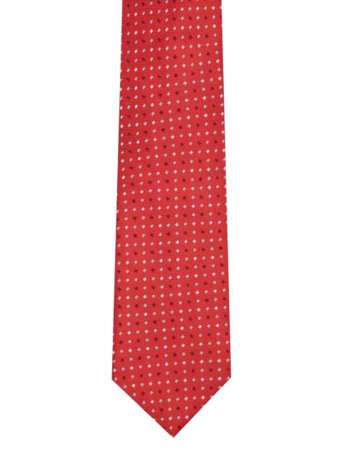 

Park Avenue Red Woven Design Broad Tie