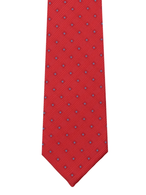 

Park Avenue Red Woven Design Broad Tie