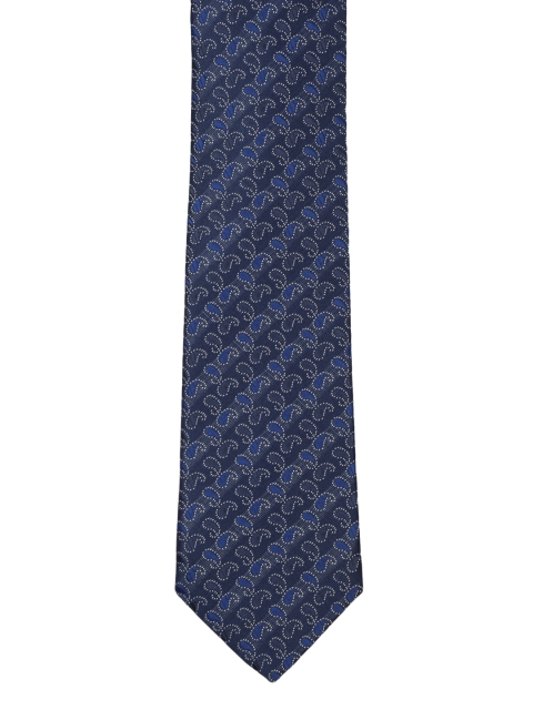 

Park Avenue Men Navy Blue Printed Broad Tie