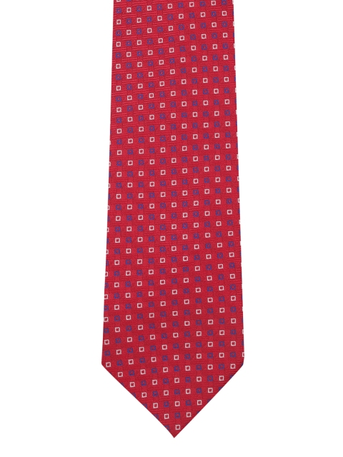 

Park Avenue Red Woven Design Broad Tie