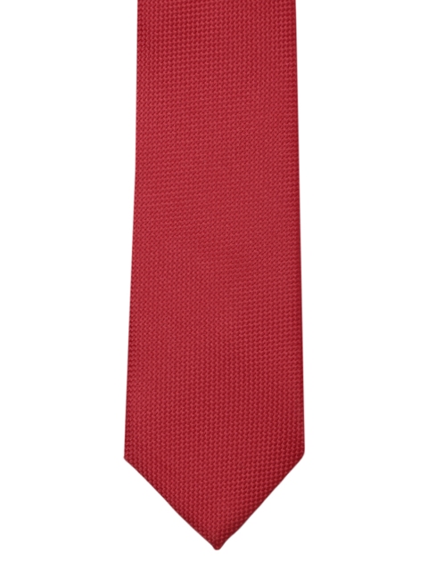 

Park Avenue Men Red Woven Design Broad Tie