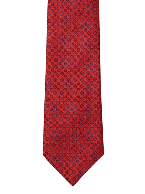 

Park Avenue Men Red Woven Design Broad Tie