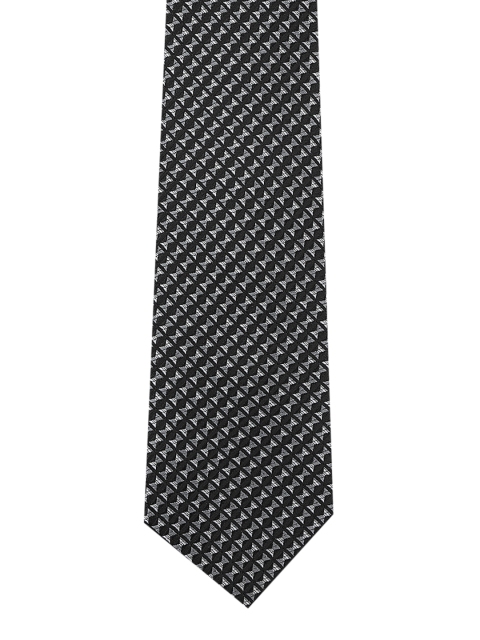 

Park Avenue Men Black & Grey Woven Design Broad Tie