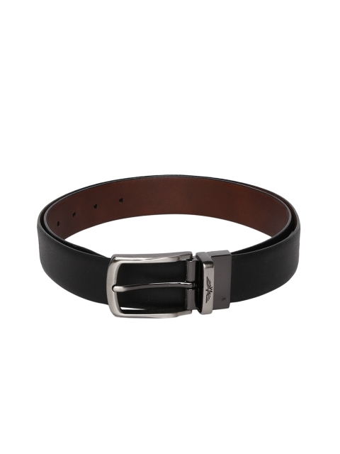 

Park Avenue Men Black & Brown Textured Reversible Leather Belt
