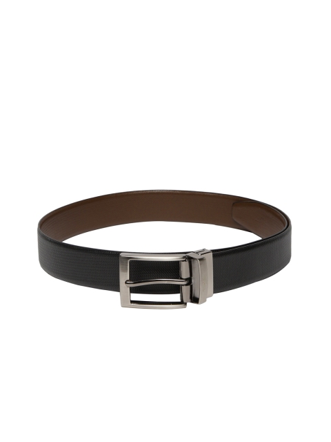 

Park Avenue Men Black & Brown Textured Reversible Leather Belt