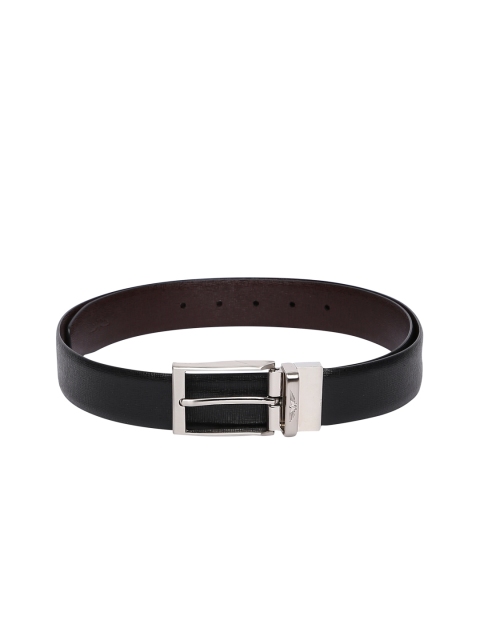 

Park Avenue Men Black & Brown Textured Reversible Leather Belt