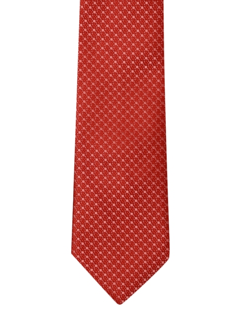 

Park Avenue Men Red Woven Design Broad Tie