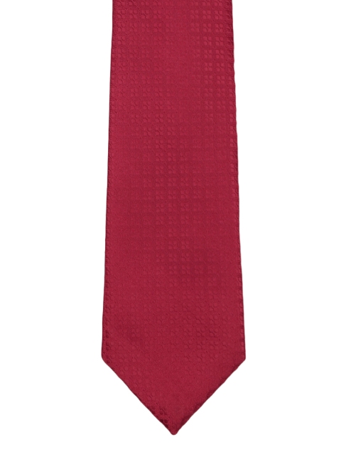 

Park Avenue Red Woven Design Broad Tie