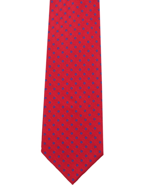 

Park Avenue Red Woven Design Broad Tie