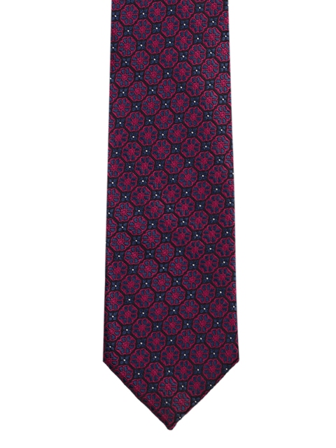 

Park Avenue Men Blue & Red Woven Design Symphony Broad Tie
