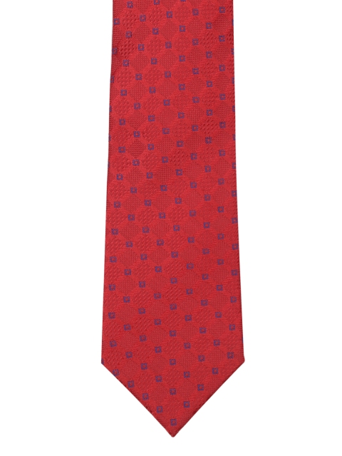 

Park Avenue Red Woven Design Broad Tie