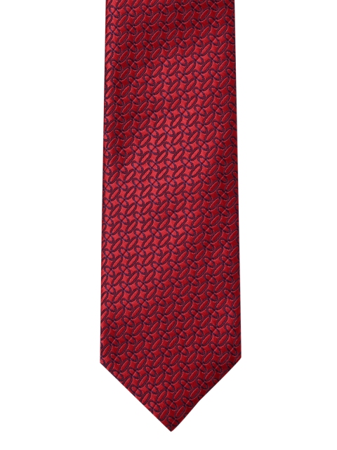 

Park Avenue Men Red & Maroon Woven Design Broad Tie