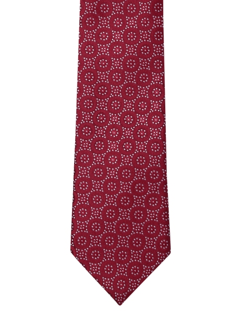 

Park Avenue Men Maroon Woven Design Broad Tie