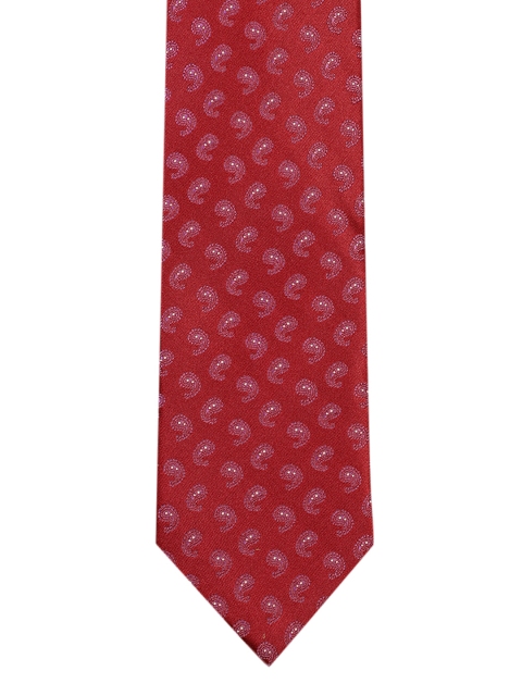 

Park Avenue Men Red Woven Design Symphony Broad Tie