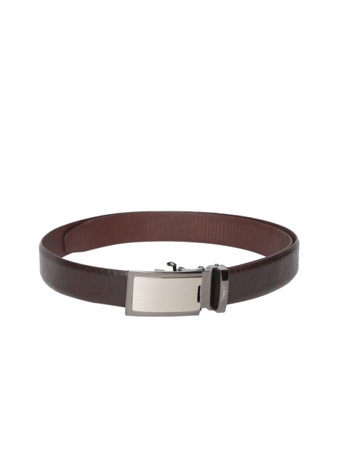 

Park Avenue Men Brown Textured Leather Belt
