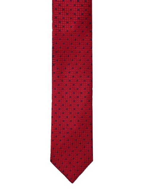 

Park Avenue Men Red Woven Design Broad Tie