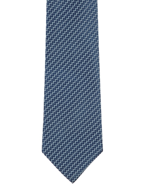 

Park Avenue Men Navy Blue Woven Design Broad Tie