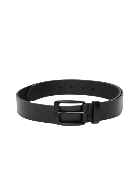 

Park Avenue Men Black Solid Leather Belt