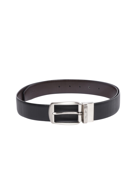 

Park Avenue Men Black & Brown Textured Reversible Leather Belt
