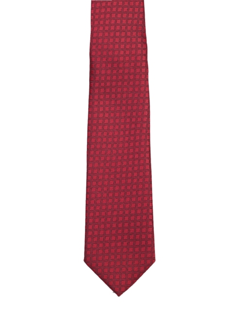 

Park Avenue Men Red Checked Broad Tie