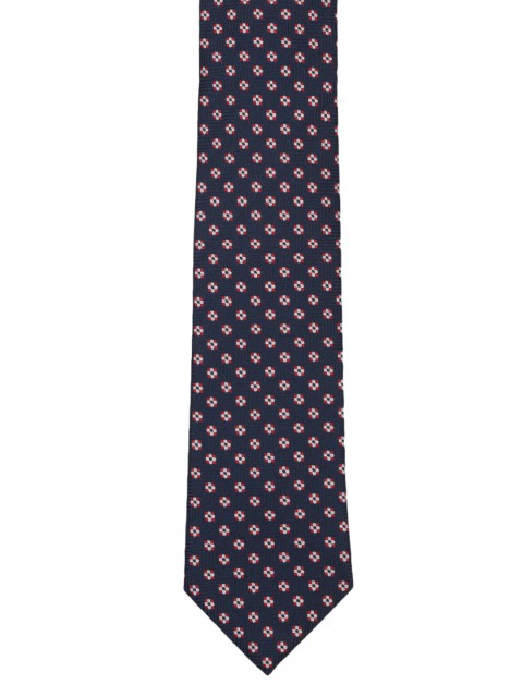 

Park Avenue Men Navy Blue & Red Woven Design Broad Tie