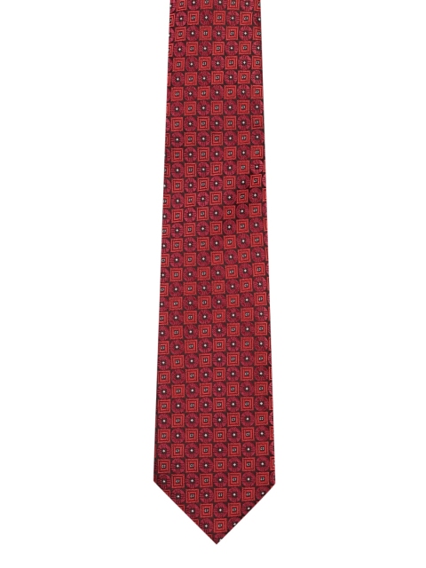 

Park Avenue Men Maroon Woven Design Symphony Broad Tie