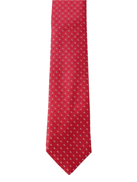 

Park Avenue Men Red Woven Design Broad Tie