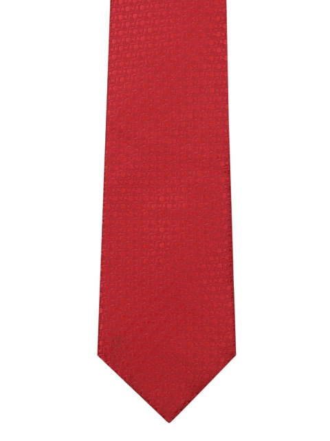 

Park Avenue Red Woven Design Broad Tie