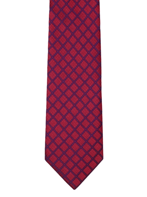 

Park Avenue Maroon & Navy Blue Woven Design Broad Tie