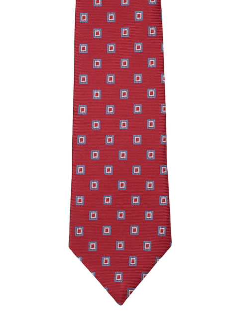 

Park Avenue Red & Blue Woven Design Broad Tie