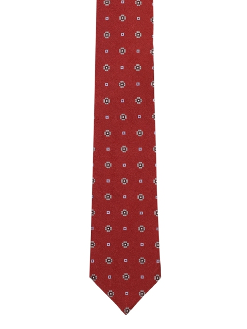

Park Avenue Men Red Woven Design Broad Tie