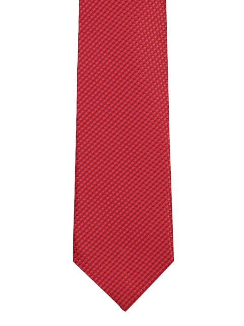 

Park Avenue Red Woven Design Broad Tie