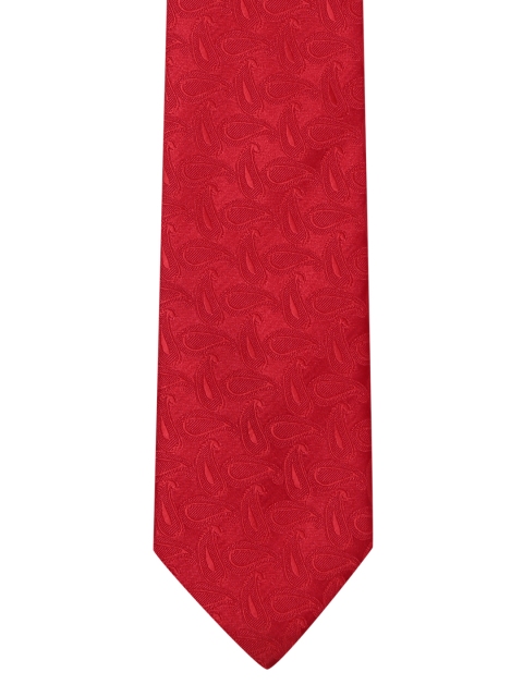 

Park Avenue Men Red Woven Design Broad Tie