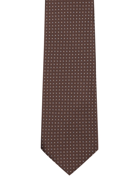

Park Avenue Men Brown Woven Design Broad Tie