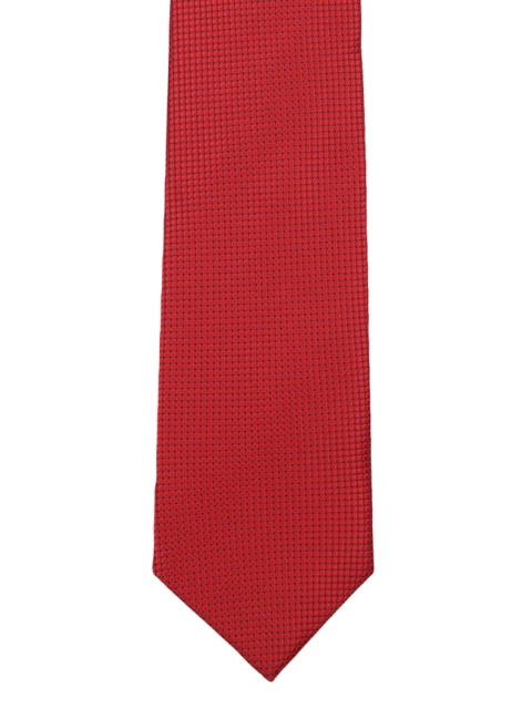 

Park Avenue Red Woven Design Broad Tie