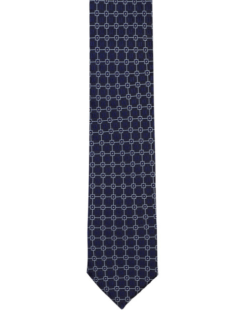 

Park Avenue Men Navy Blue Woven Design Broad Tie