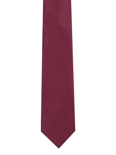 

Park Avenue Men Maroon Woven Design Symphony Broad Tie