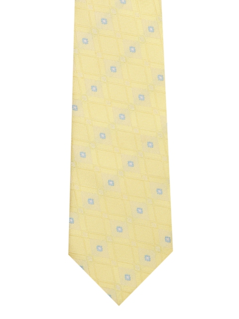 

Park Avenue Yellow & Blue Woven Design Broad Tie