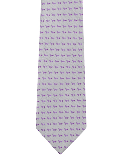 

Park Avenue Grey & Purple Woven Design Broad Tie