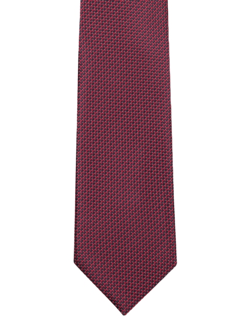 

Park Avenue Men Maroon & Navy Blue Woven Design Broad Tie