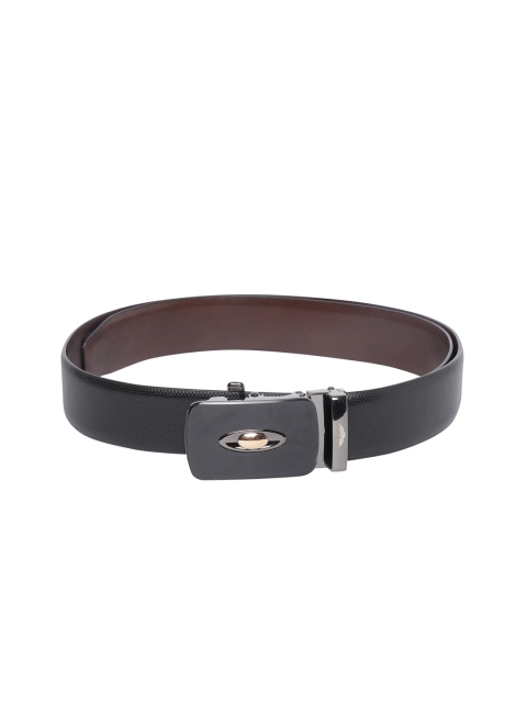 

Park Avenue Men Black & Brown Textured Reversible Leather Belt