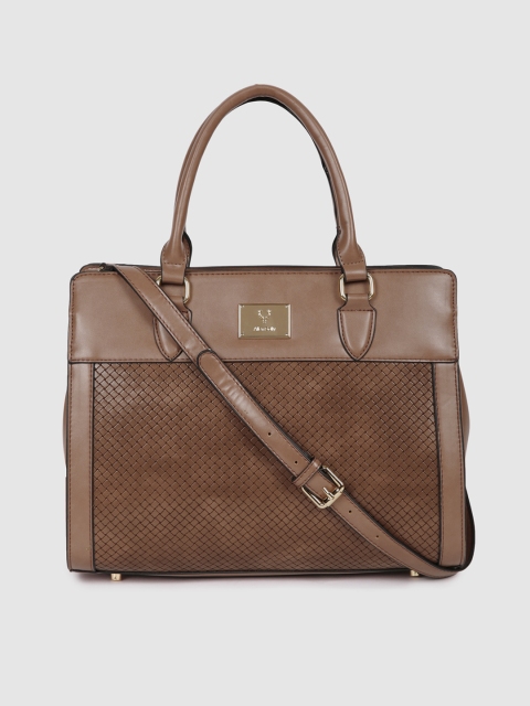 

Allen Solly Dusty Pink Textured Handheld Bag