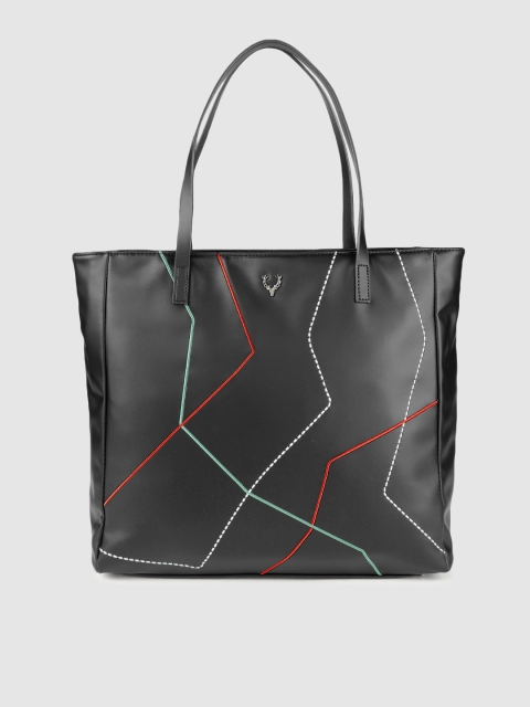 

Allen Solly Black Self Design Shoulder Bag