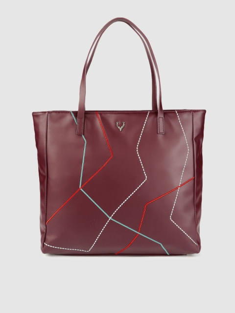 

Allen Solly Burgundy Self Design Shoulder Bag
