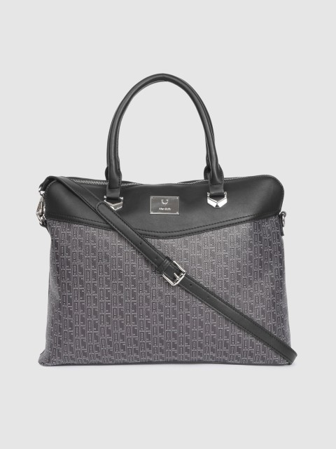 

Allen Solly Women Black & Grey Colourblocked Laptop Bag
