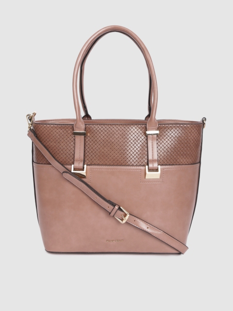 

Allen Solly Pink & Brown Colourblocked Shoulder Bag