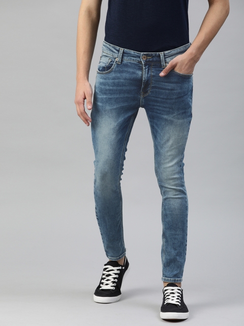 

SPYKAR Men Blue Tapered Fit Low-Rise Clean Look Stretchable Jeans