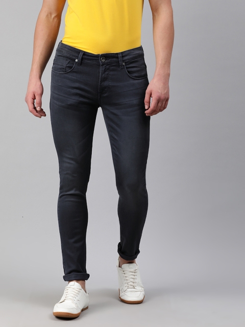 

SPYKAR Men Black Super Skinny Fit Low-Rise Clean Look Stretchable Jeans