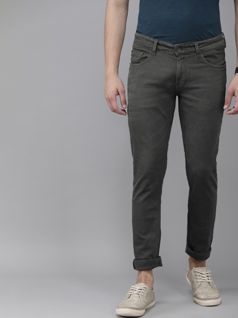 

SPYKAR Men Grey Slim Fit Narrow Leg Low-Rise Clean Look Stretchable Jeans