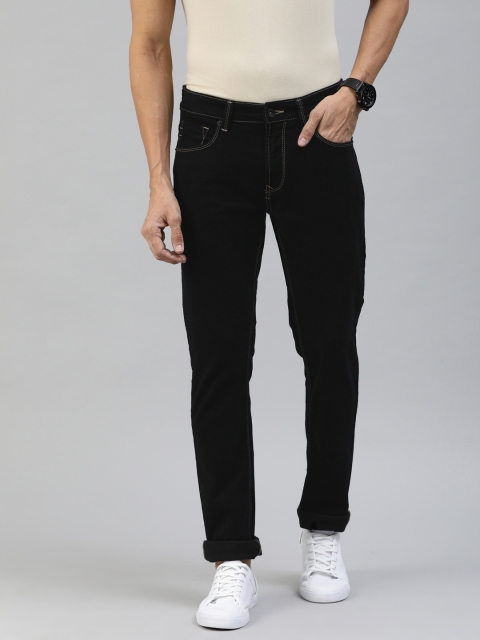 

SPYKAR Men Black Regular Fit Low-Rise Clean Look Stretchable Jeans